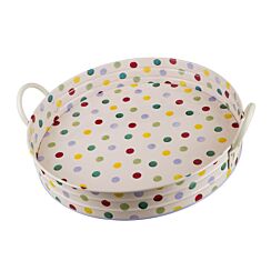 Polka Dot Large Handled Tray