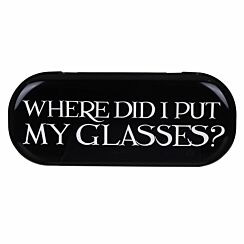 ‘Where Did I Put My Glasses’ Black Toast Glasses Case
