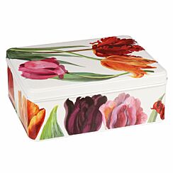 Flowers Deep Rectangular Tin