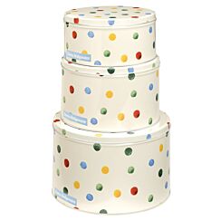 Polka Dots Set of Three Round Cake Tins