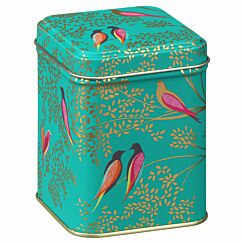 Square Green Birds Tin