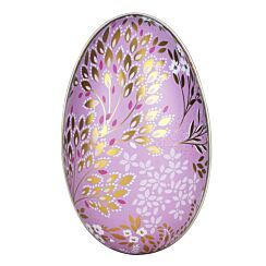 Lilac Medium Egg-Shaped Tin