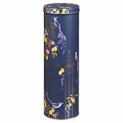 Navy Orchard Birds Spaghetti Tin