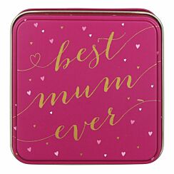Little Gestures ‘Best Mum Ever’ Small Square Tin