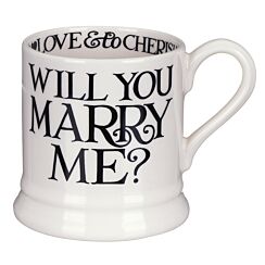 Black Toast Will You Marry Me? Half Pint Mug