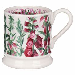 Flowers Foxgloves Half Pint Mug