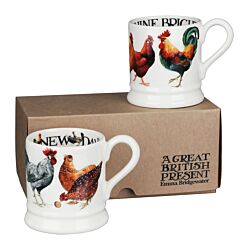 Rise & Shine Set of 2 Half Pint Mugs Boxed