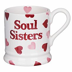 Pink Hearts ‘Soul Sisters’ Half Pint Mug