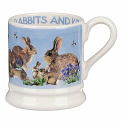 Blue Rabbits & Kits Half Pint Mug