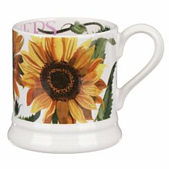 Flowers Sunflower Half Pint Mug