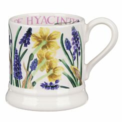 Flowers Tete-a-tete & Grape Hyacinth Half Pint Mug