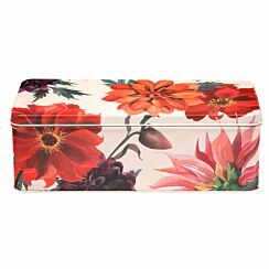 Flowers Long Deep Rectangular Tin