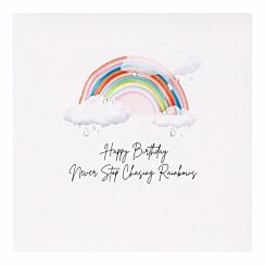 Chasing Rainbows Luxury Birthday Card