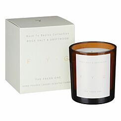 Back To Basics Rock Salt & Driftwood 250g Candle