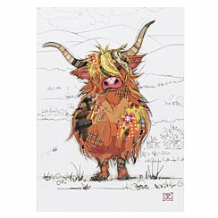 Kooks Hamish Highland Cow Greetings Card