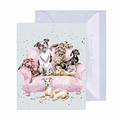 ‘Movie Night’ Dogs 3.5 Inch Mini Card