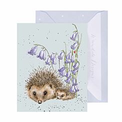 ‘Love And Hedgehugs’ Hedgehog 3.5 Inch Mini Greetings Card