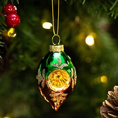 Assorted Vintage Dimpled Ogee Glass Bauble