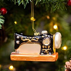 Sewing Machine Glass Tree Decoration