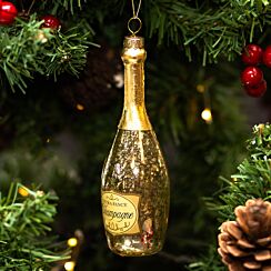 Assorted Champagne Bottle Glass Tree Decoration