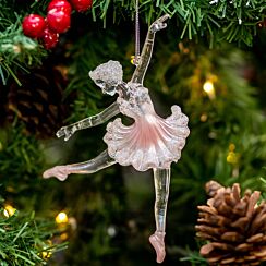 Assorted Clear Acrylic Ballerina Tree Decoration