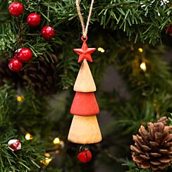 Assorted Wooden Tiered Christmas Tree Decoration