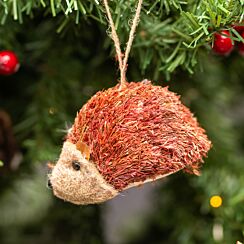 Assorted Straw Hedgehog Tree Decoration