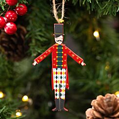 Assorted Ringmaster Wooden Tree Decoration