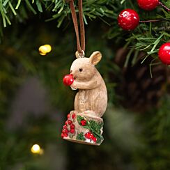 Assorted Mouse On Twig Resin Tree Decoration