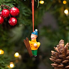 Assorted Christmas Children Wooden Tree Decoration