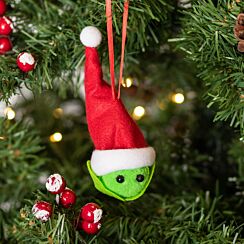 Felt Sprout with Santa Hat Tree Decoration