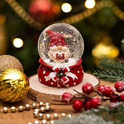 Assorted Santa With Tree Snow Globe