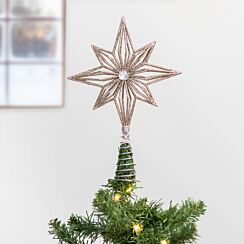 Pale Gold with Diamante Treetop Star