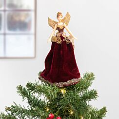 Small Lux Burgundy Treetop Fairy