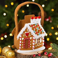 Assorted Felt Gingerbread House Gift Bag