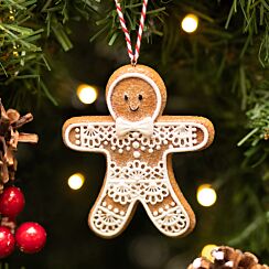 Assorted Resin Gingerbread Man Tree Decoration