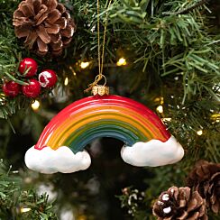 Acrylic Rainbow & Clouds Tree Decoration