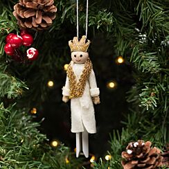 Assorted Wooden Peg Winter Character Tree Decoration