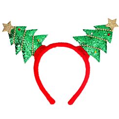 Fabric Christmas Trees Hairband