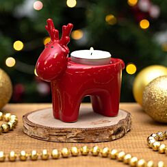Assorted Ceramic Reindeer Tealight Holder