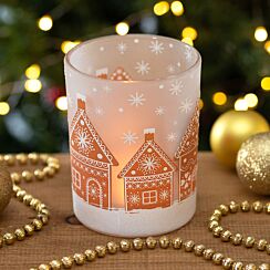 Gingerbread House Large Candle Holder