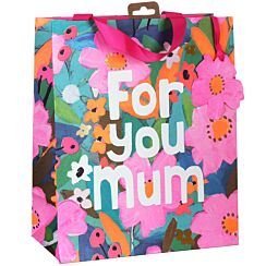 Paper Salad Floral For You Mum Large Gift Bag