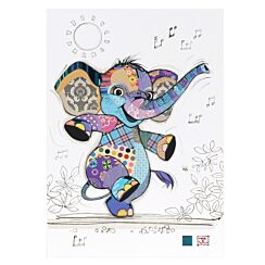 Kooks Elly Elephant Greetings Card