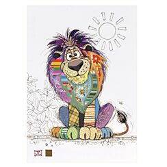 Kooks Louis Lion Greetings Card