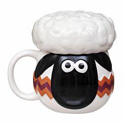 - Shaun The Sheep Shaped 350ml Boxed Mug with Lid