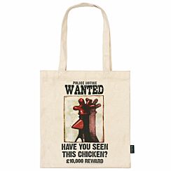 - Feathers McGraw Wanted Poster Recycled Cotton Shopper Bag