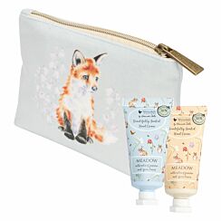 ‘Meadow’ Fox & Bunny Mini Hand Creams and Cosmetic Pouch