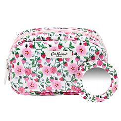 Strawberry Wash Bag With Compact Mirror