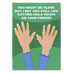 Pickled Prints ‘Hula Hoops’ Birthday Card