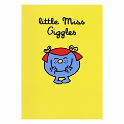 Yellow Little Miss Giggles Greetings Card